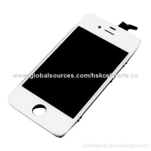 White Complete LCD with Digitizer Assembly for iPhone 4